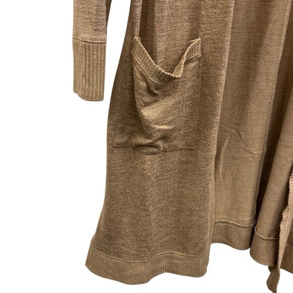 Abercrombie & fitch brown long cardigan with pockets Lagenlook academia Medium # - Picture 4 of 7